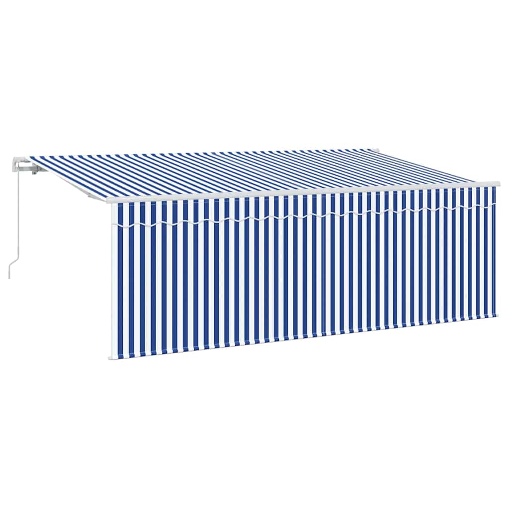 Tenda Retrattile Blu e Bianco 400 x 200 cm