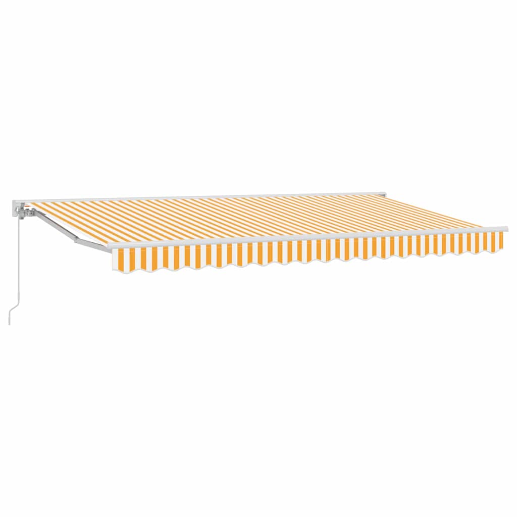 Tenda Retrattile Giallo e Bianco 400 x 200 cm