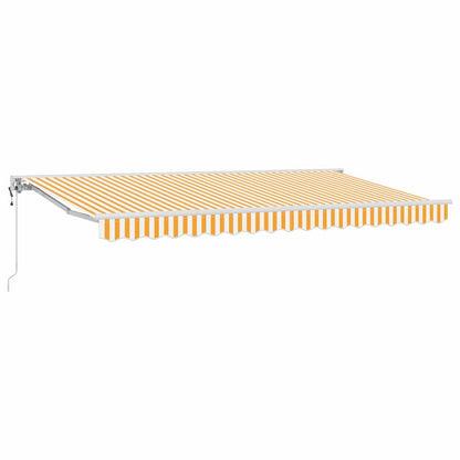 Tenda Retrattile Giallo e Bianco 400 x 200 cm