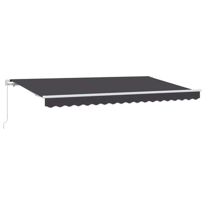 Tenda Retrattile Antracite 400 x 200 cm Tessuto