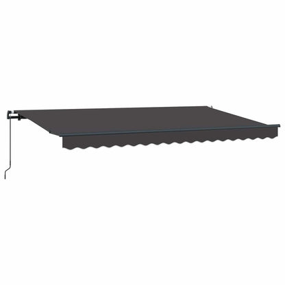 Tenda Retrattile Antracite 400 x 200 cm Tessuto