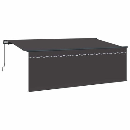 Tenda Retrattile Antracite 400 x 200 cm Poliestere e Alluminio