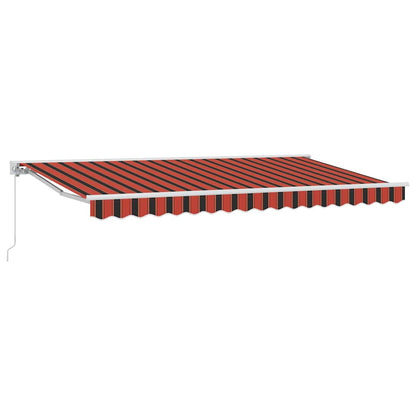 Tenda Retrattile Arancione e Nero 400 x 200 cm