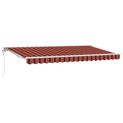 Tenda Retrattile Arancione e Nero 400 x 200 cm