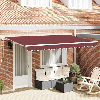 Tenda Retrattile Borgogna 400 x 200 cm Tessuto