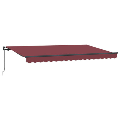 Tenda Retrattile Borgogna 400 x 200 cm Tessuto