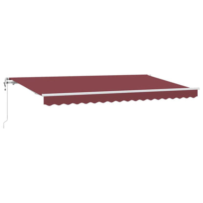 Tenda Retrattile Borgogna 400 x 200 cm Tessuto
