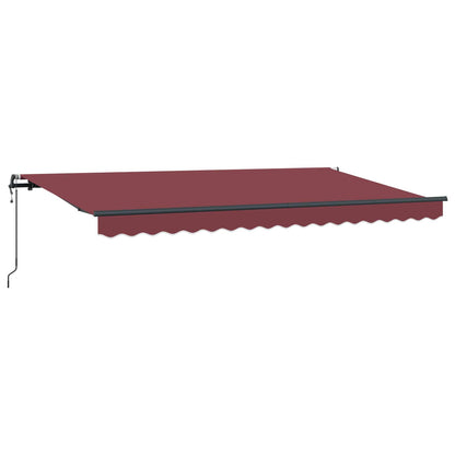 Tenda Retrattile Borgogna 400 x 200 cm Tessuto