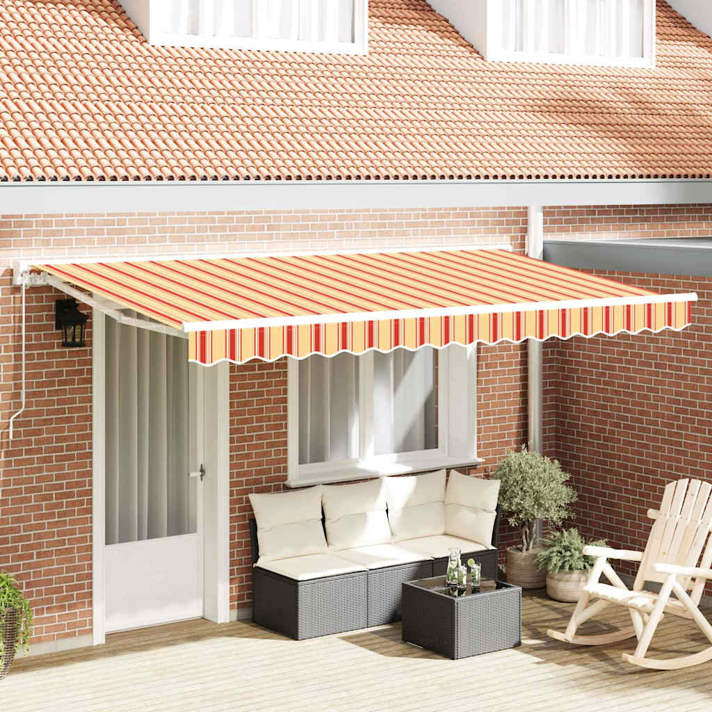 Tenda Retrattile Multicolore 400 x 200 cm Alluminio e Tessuto