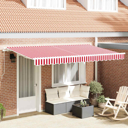 Tenda Retrattile Rosso 400 x 200 cm Tessuto