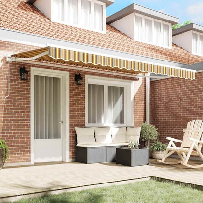 Tenda Retrattile Giallo e Grigio 400 x 200 cm