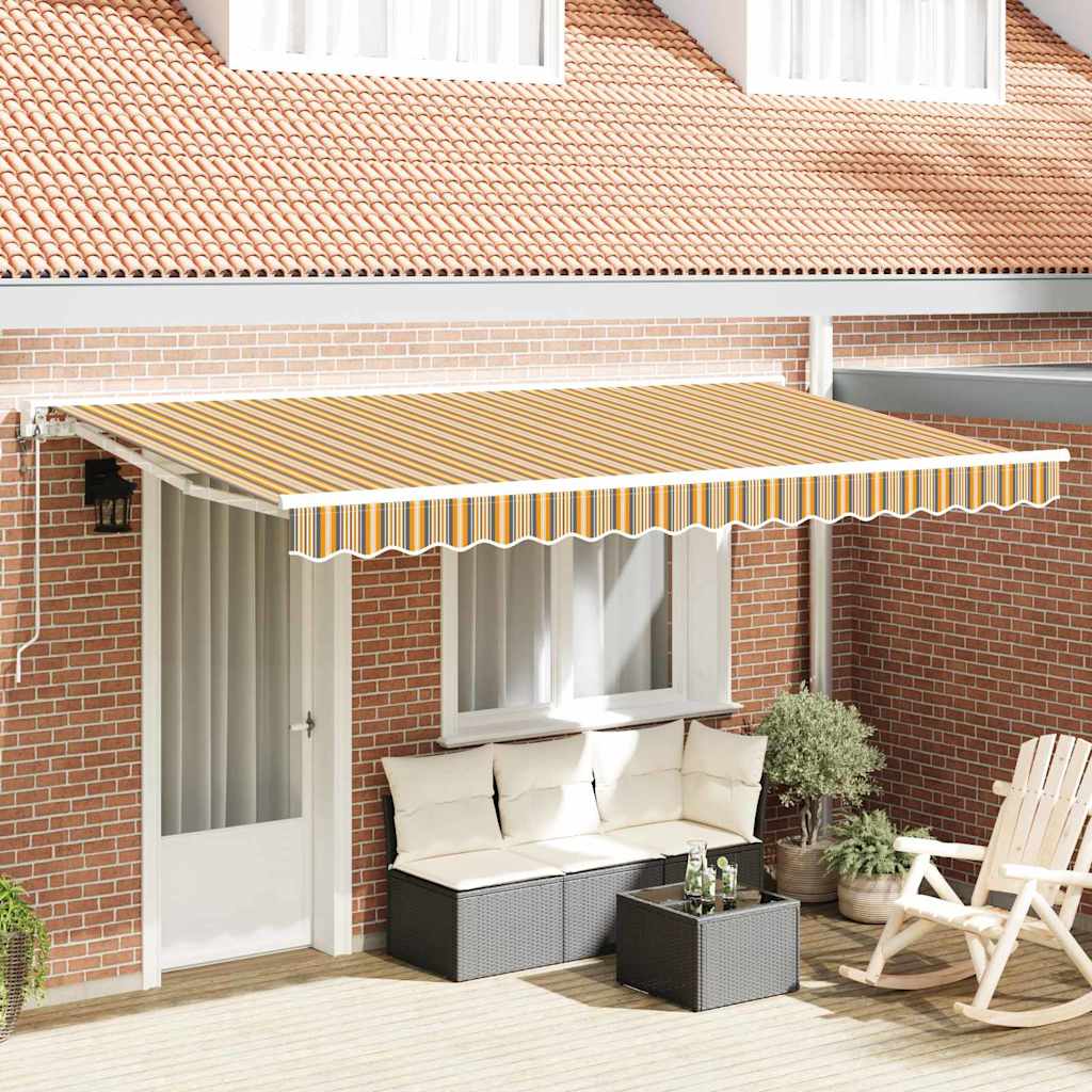 Tenda Retrattile Giallo e Grigio 400 x 200 cm