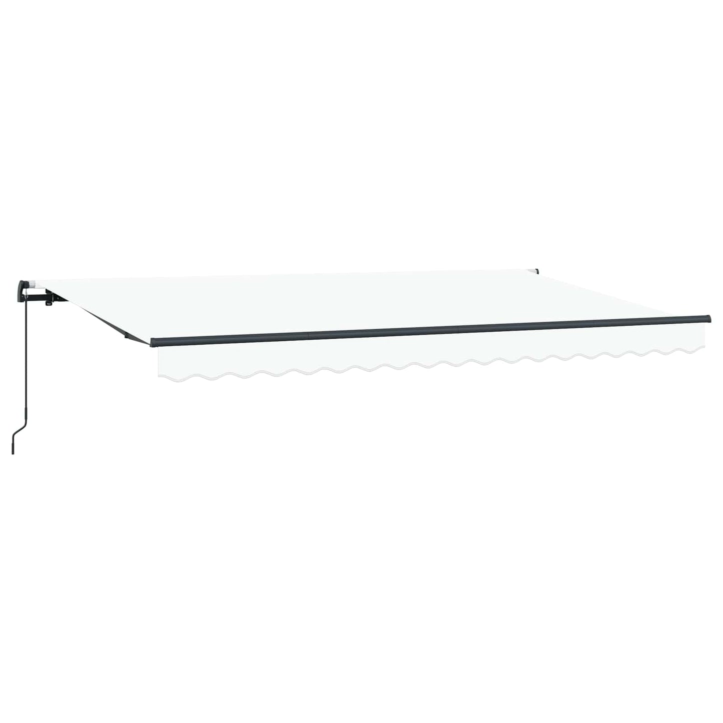 Tenda Retrattile Bianco 400 x 200 cm Tessuto