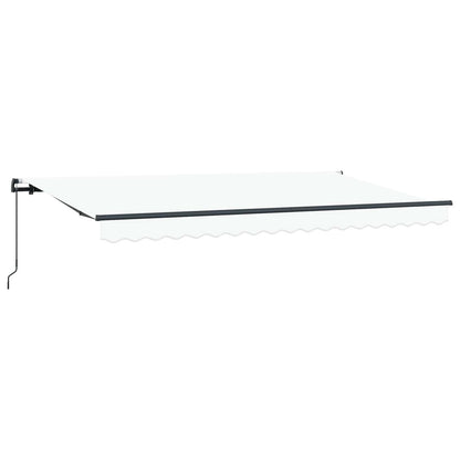 Tenda Retrattile Bianco 400 x 200 cm Tessuto