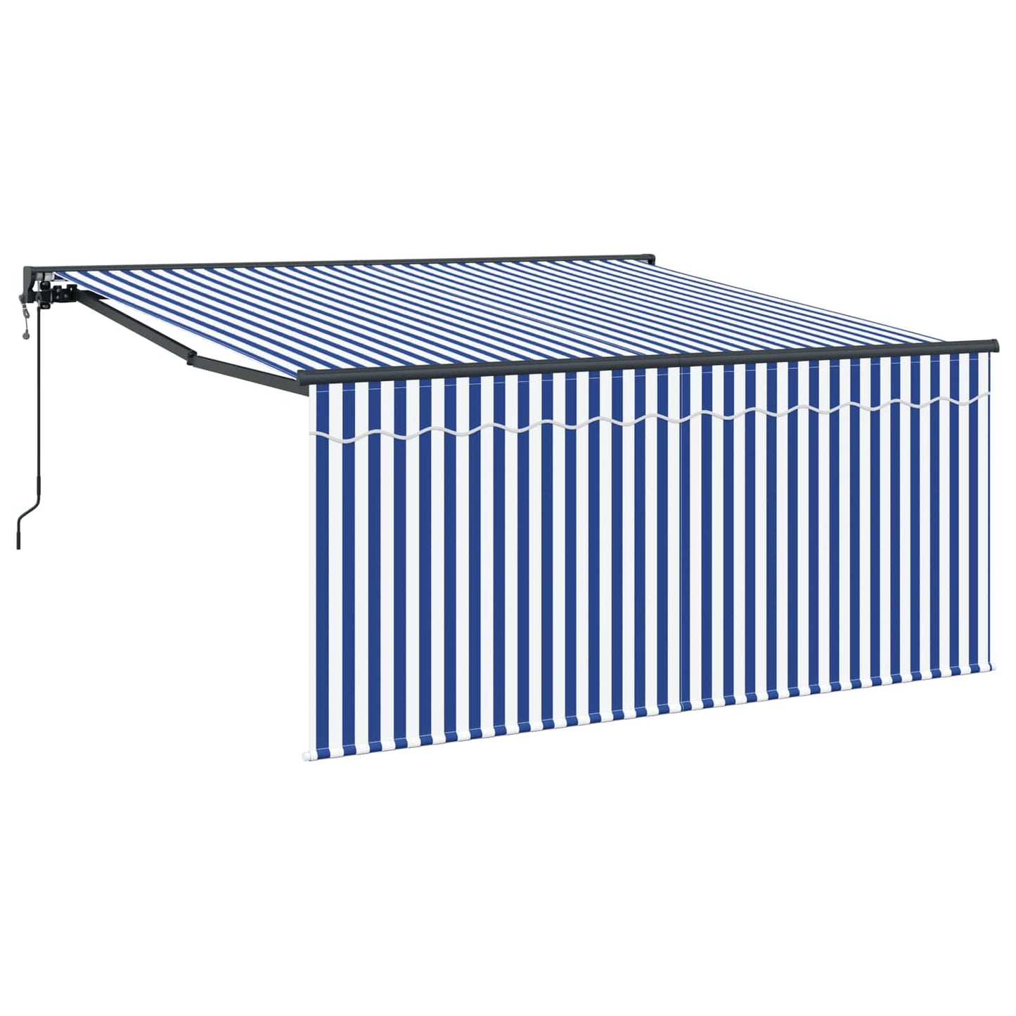 Tenda Retrattile Blu e Bianco 300 x 250 cm