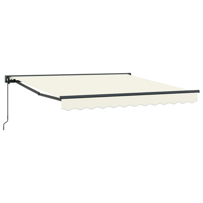Tenda Retrattile Crema 300 x 250 cm Alluminio e Tessuto