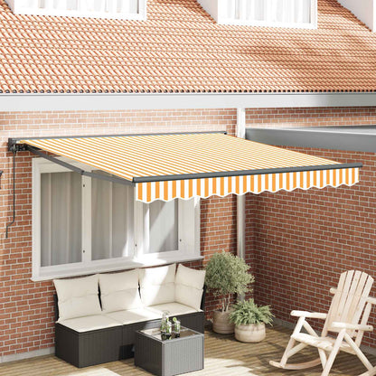 Tenda Retrattile Giallo e Bianco 300 x 250 cm