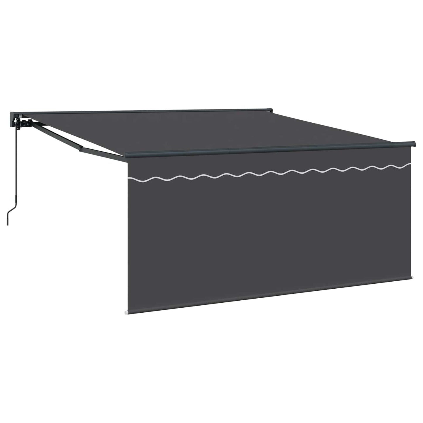 Tenda Retrattile Antracite 300 x 250 cm Poliestere e Alluminio