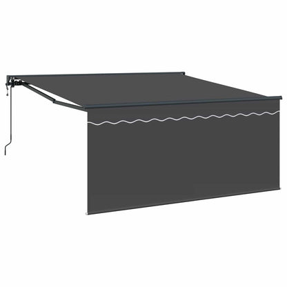 Tenda Retrattile Antracite 300 x 250 cm Poliestere e Alluminio