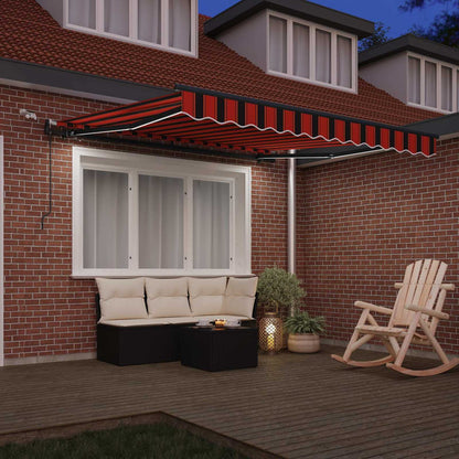 Tessuto per Tenda arancione e marrone 300 x 250 cm Poliestere