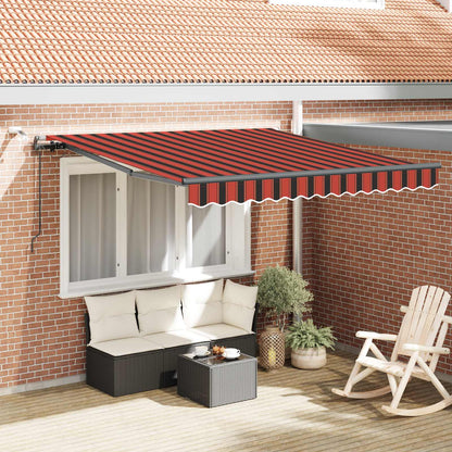 Tessuto per Tenda arancione e marrone 300 x 250 cm Poliestere