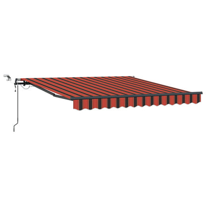 Tessuto per Tenda arancione e marrone 300 x 250 cm Poliestere