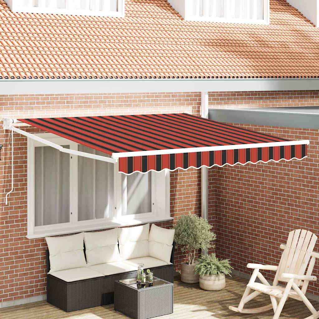 Tenda Retrattile arancione e marrone 300 x 250 cm