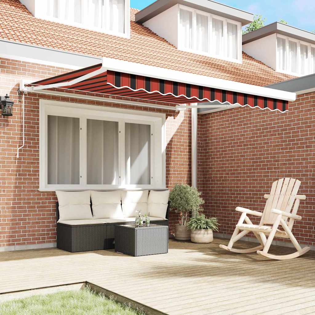 Tenda da Sole Arancione e Marrone 300 x 250 cm