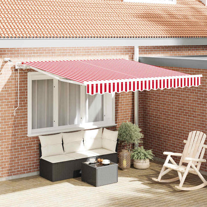 Tenda Retrattile Rosso e Bianco 300 x 250 cm
