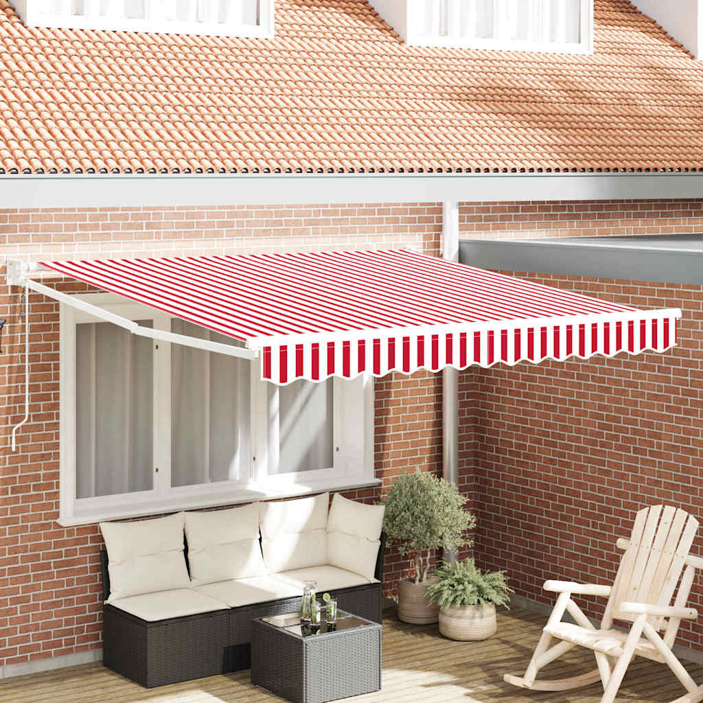 Tettuccio Elettrico Retrattile Rosso 300 x 250 cm