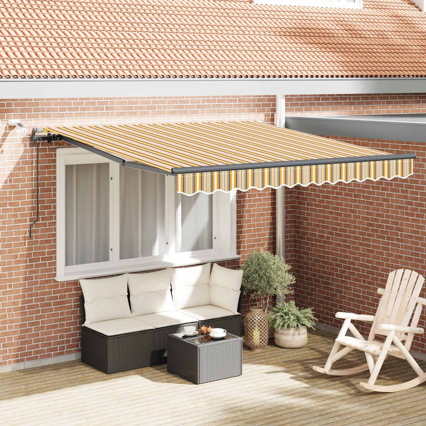 Tessuto per Tenda con Multicolore 300 x 250 cm Poliestere