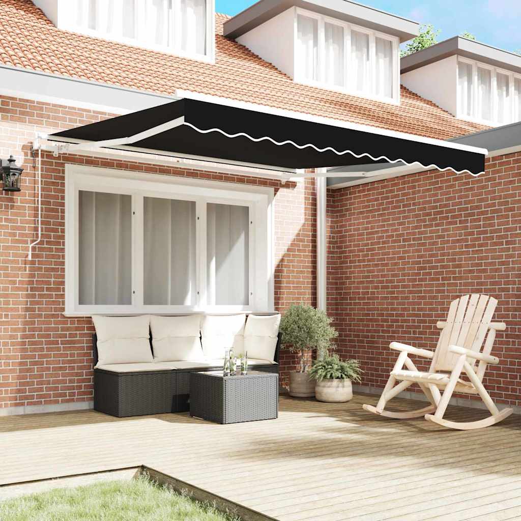 Tenda Retrattile Nero 300 x 250 cm Tessuto