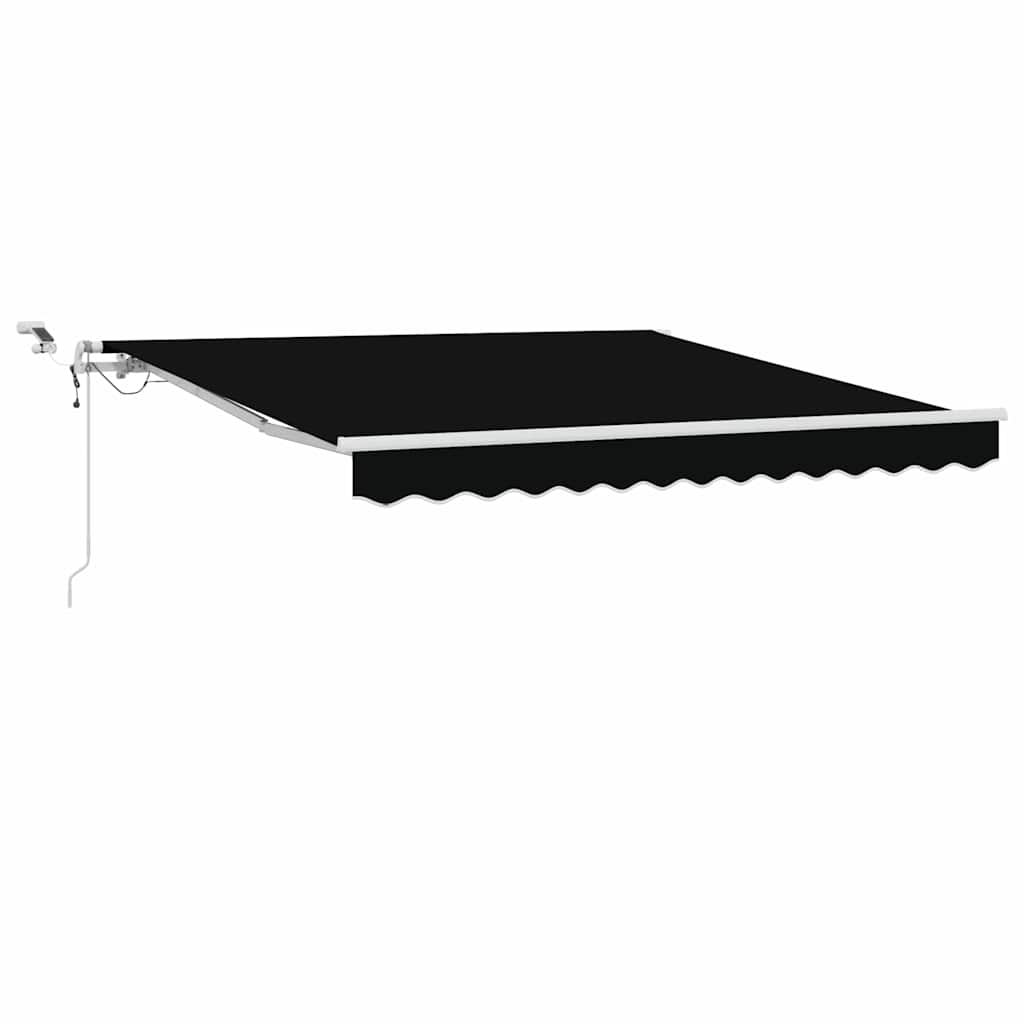 Tenda Retrattile Nero 300 x 250 cm Poliestere e Metallo