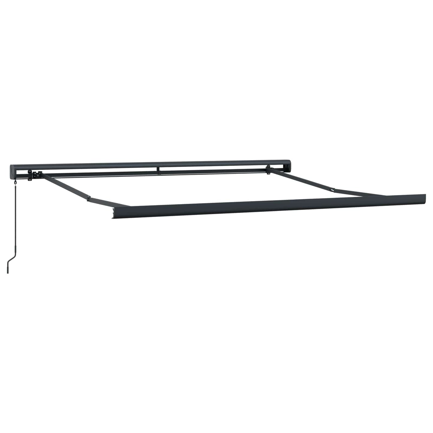 Tenda Retrattile Nero 300 x 250 cm Tessuto e Metallo