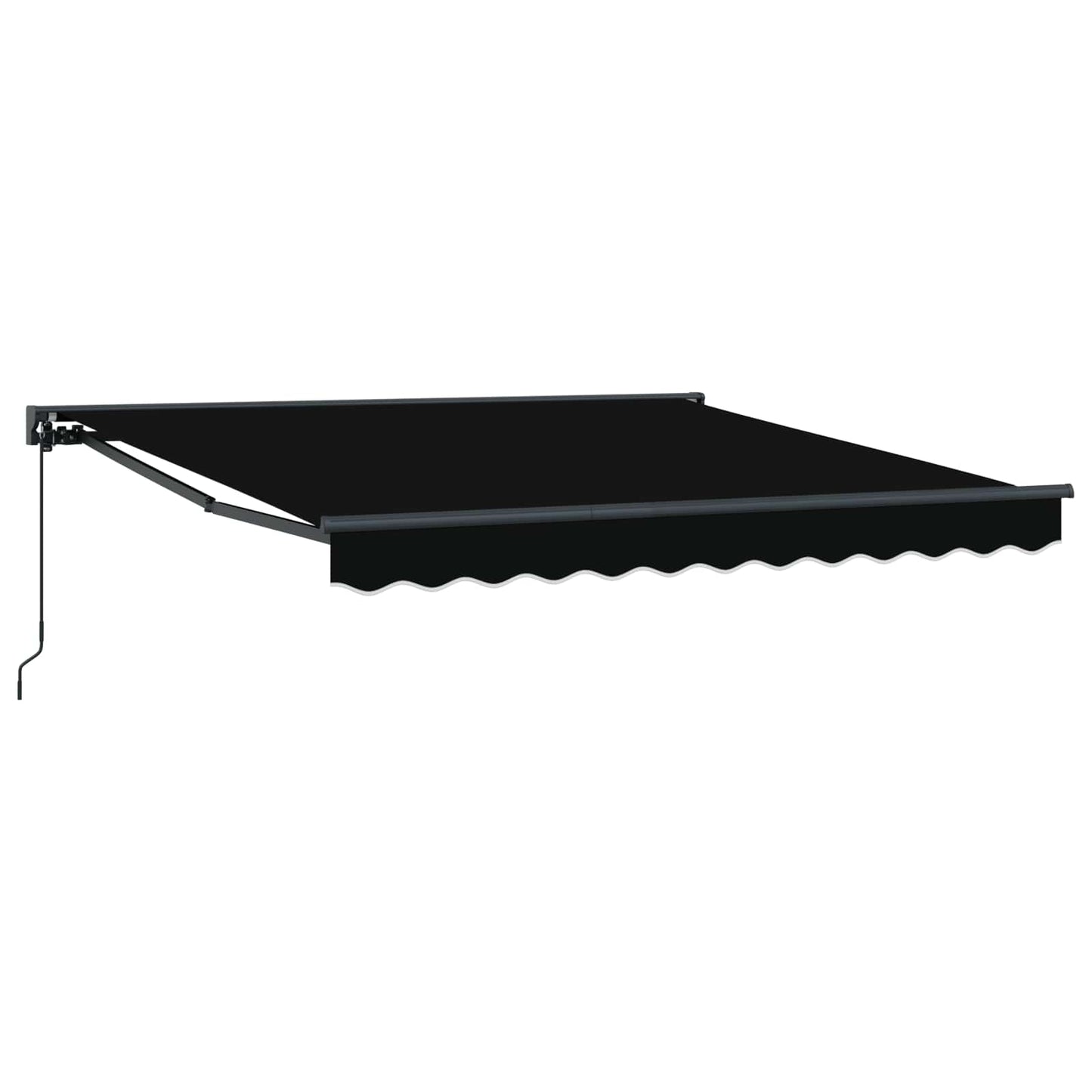 Tenda Retrattile Nero 300 x 250 cm Alluminio e Tessuto