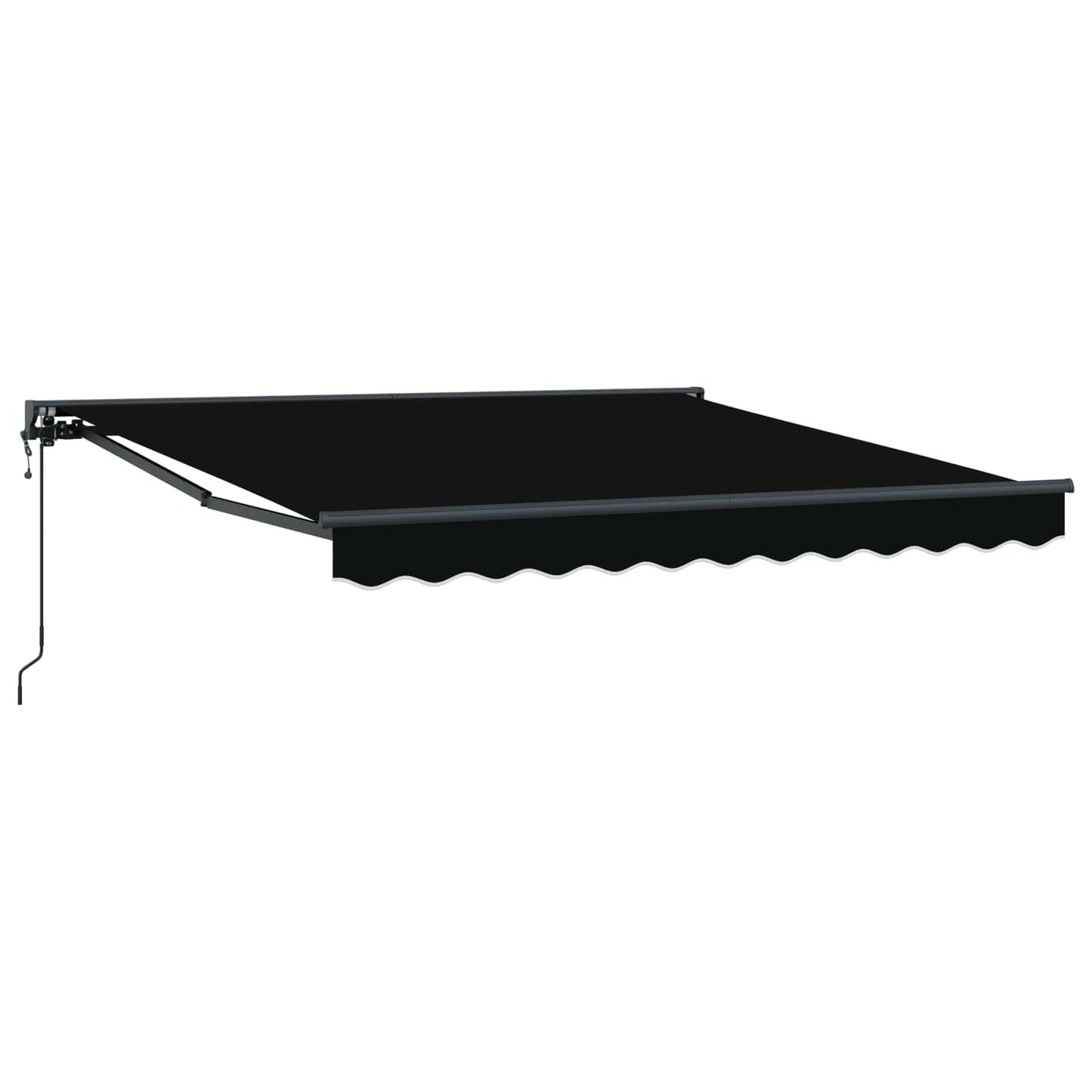 Tenda Retrattile Nero 300 x 250 cm Alluminio e Tessuto