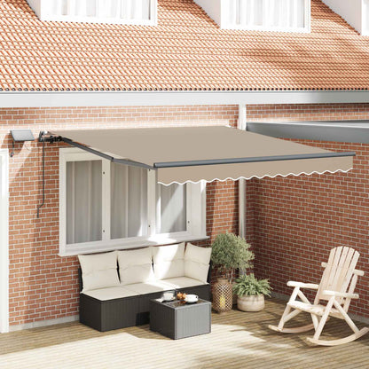 Tenda Retrattile Beige 300 x 250 cm Tessuto