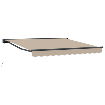 Tenda Retrattile Beige 300 x 250 cm Alluminio e Tessuto
