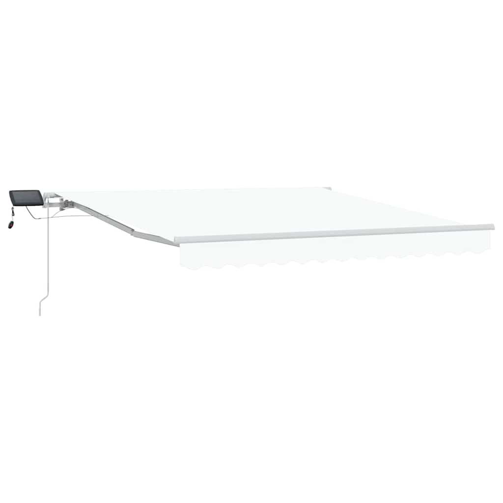 Tenda Retrattile Bianco 300 x 250 cm Tessuto e acciaio