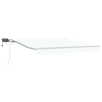 Tenda Retrattile Bianco 300 x 250 cm Tessuto e acciaio