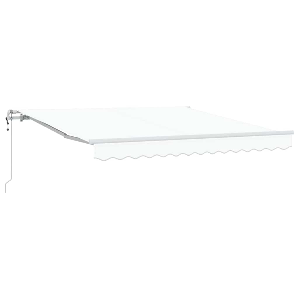 Tenda Retrattile Bianco 300 x 250 cm Tessuto