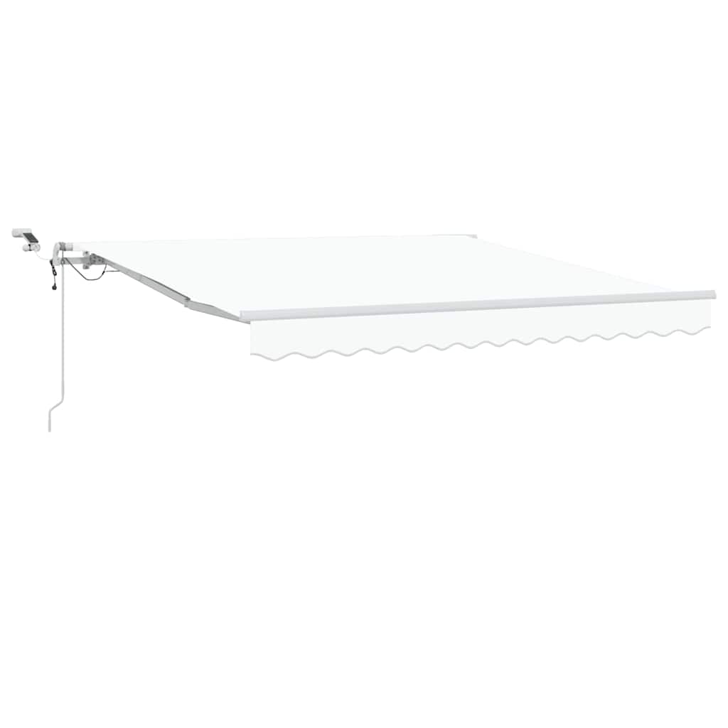 Tenda Retrattile Bianco 300 x 250 cm Poliestere e Metallo