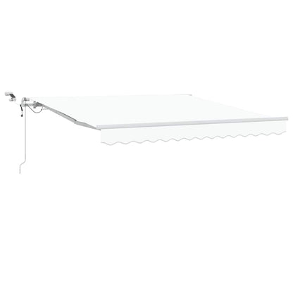 Tenda Retrattile Bianco 300 x 250 cm Poliestere e Metallo