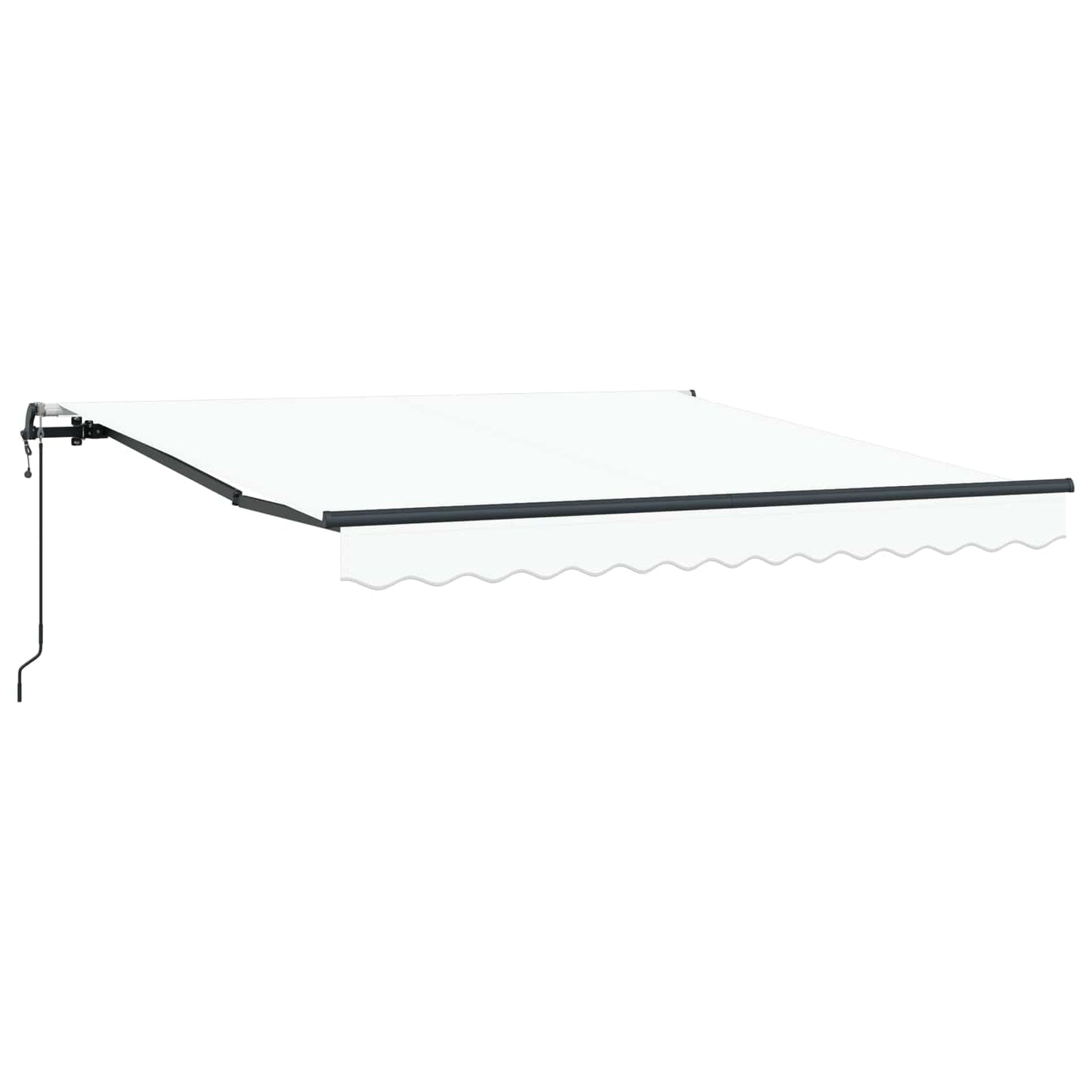 Tenda Retrattile Bianco 300 x 250 cm Tessuto e Alluminio