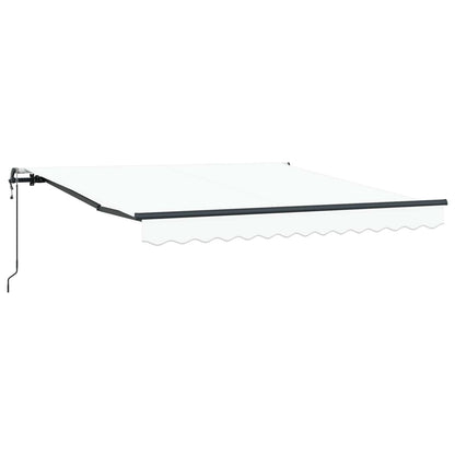 Tenda Retrattile Bianco 300 x 250 cm Tessuto e Alluminio