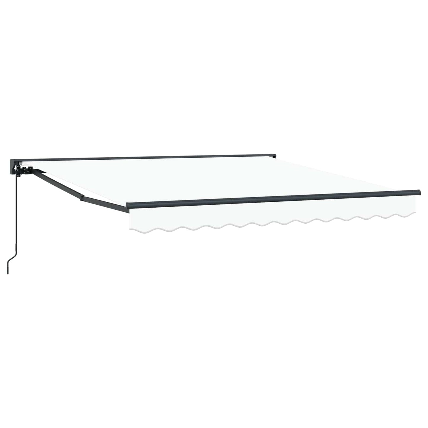 Tenda Retrattile Bianco 300 x 250 cm Alluminio e Tessuto