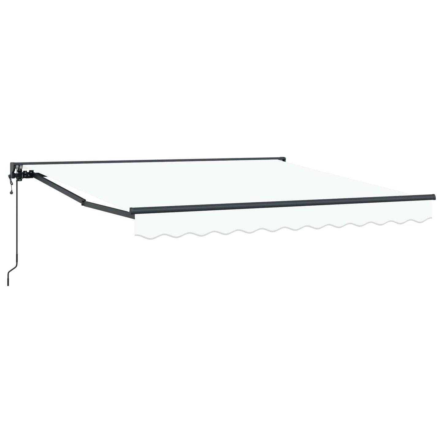 Tenda Retrattile Bianco 300 x 250 cm Alluminio e Tessuto