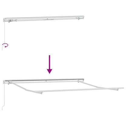Tenda da Sole Grigio chiaro 300 x 250 x 165 cm Poliestere