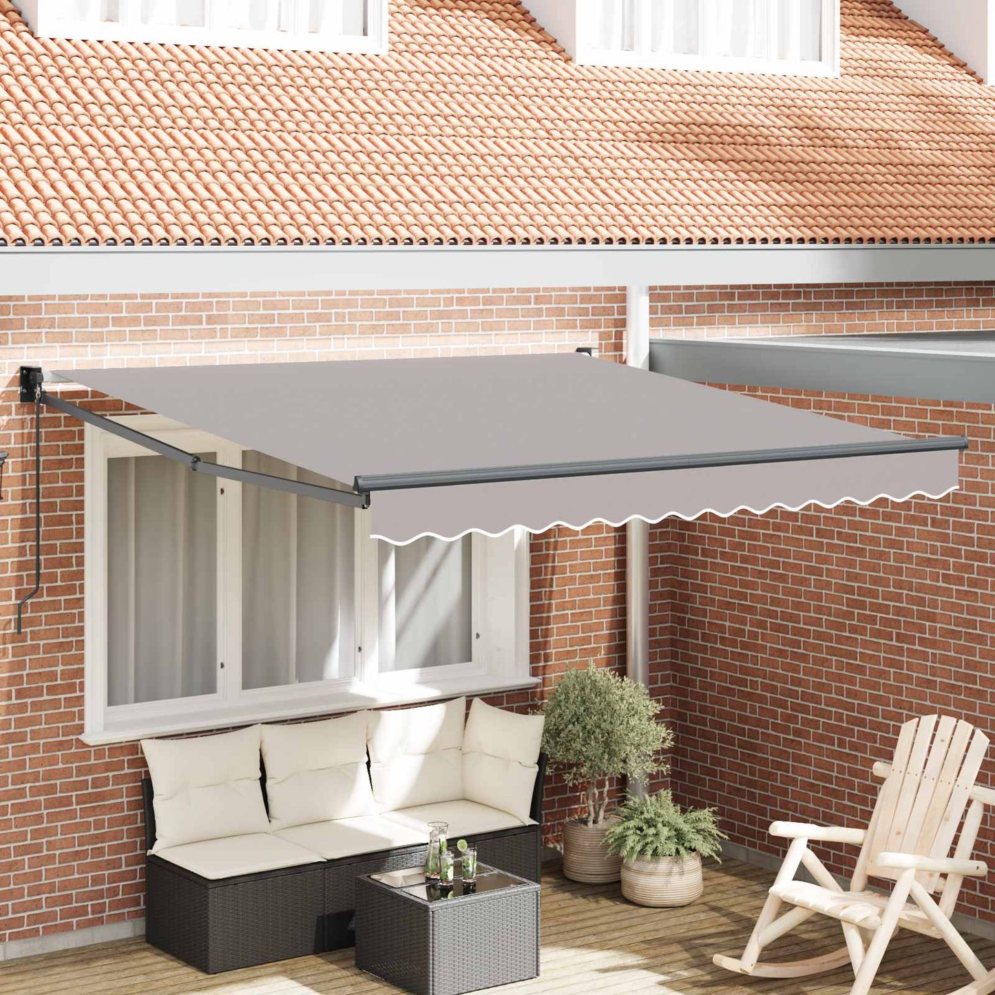 Tenda da Sole Grigio chiaro 300 x 250 cm Poliestere