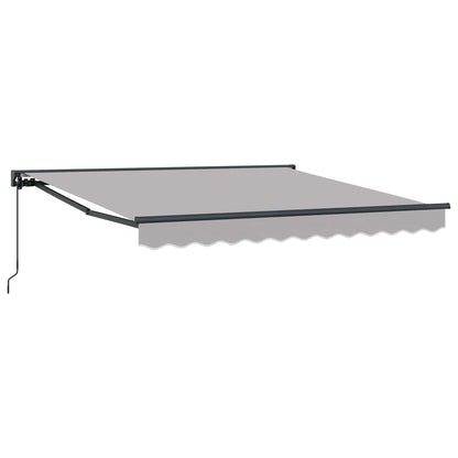 Tenda Retrattile Grigio chiaro 300 x 250 cm Alluminio e Tessuto